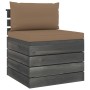 Muebles de jardín de palets 2 piezas cojines madera de pino de vidaXL, Conjuntos de jardín - Ref: Foro24-3061667, Precio: 153...