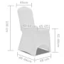 Funda de silla elástica 50 unidades de vidaXL, Fundas - Ref: Foro24-241196, Precio: 198,56 €, Descuento: %