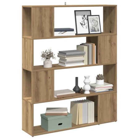 Estantería/divisor de espacios roble artisan 100x24x124,5 cm en Librerías y estanterías | Comprar online en Foru.es