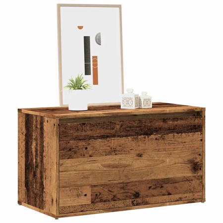 Banco de pasillo de aglomerado madera vieja 80x40x45 cm en Bancos para recibidores y almacenamiento | Comprar online en Foru.es