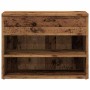 Banco zapatero madera ingeniería madera envejecida 60x30x45 cm en Zapateros y organizadores de calzado | Comprar online en Foru.