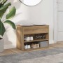 Banco zapatero madera de ingeniería roble artisan 60x30x45 cm en Zapateros y organizadores de calzado | Comprar online en Foru.e