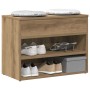 Banco zapatero madera de ingeniería roble artisan 60x30x45 cm en Zapateros y organizadores de calzado | Comprar online en Foru.e