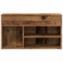 Banco zapatero madera de ingeniería negro 80x30x45 cm en Zapateros y organizadores de calzado | Comprar online en Foru.es