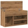 Banco zapatero madera de ingeniería roble artisan 80x30x45 cm en Zapateros y organizadores de calzado | Comprar online en Foru.e
