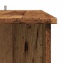 Mesa bar y estante madera ingeniería envejecida 102x50x103,5cm en Mesas de comedor | Comprar online en Foru.es