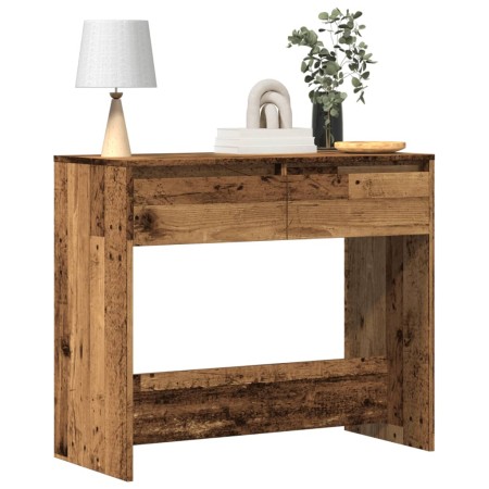 Mesa consola madera ingeniería madera envejecida 89x41x76,5 cm en Mesas auxiliares | Comprar online en Foru.es