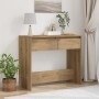Mesa consola madera de ingeniería roble artesanal 89x41x76,5 cm en Mesas auxiliares | Comprar online en Foru.es