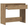 Mesa consola madera de ingeniería roble artesanal 89x41x76,5 cm en Mesas auxiliares | Comprar online en Foru.es
