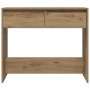 Mesa consola madera de ingeniería roble artesanal 89x41x76,5 cm en Mesas auxiliares | Comprar online en Foru.es