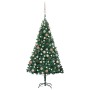 Árbol de Navidad preiluminado con luces y bolas verde 120 cm en Decoración Festiva y Estacional | Comprar online en Foru.es