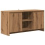Mueble de TV madera ingeniería roble artesanal 102x37,5x52,5cm en Muebles TV | Comprar online en Foru.es