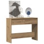Mesa consola madera ingeniería roble artesanal 100x35x76,5 cm en Mesas auxiliares | Comprar online en Foru.es