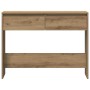 Mesa consola madera ingeniería roble artesanal 100x35x76,5 cm en Mesas auxiliares | Comprar online en Foru.es