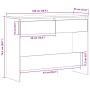 Mesa consola madera ingeniería roble artesanal 100x35x76,5 cm en Mesas auxiliares | Comprar online en Foru.es