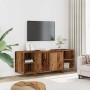 Mueble de TV madera de ingeniería envejecida 130x35x50 cm en Muebles TV | Comprar online en Foru.es