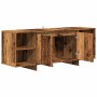 Mueble de TV madera de ingeniería envejecida 130x35x50 cm en Muebles TV | Comprar online en Foru.es