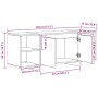 Mueble de TV madera de ingeniería roble artisan 130x35x50 cm en Muebles TV | Comprar online en Foru.es