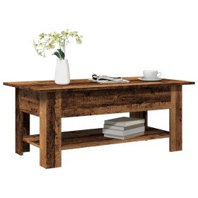 Mesa de centro madera ingeniería madera envejecida 102x55x42 cm en Mesas de centro | Comprar online en Foru.es