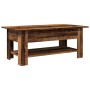 Mesa de centro madera ingeniería madera envejecida 102x55x42 cm en Mesas de centro | Comprar online en Foru.es