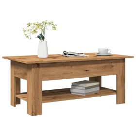 Mesa de centro madera ingeniería roble artesanal 102x55x42cm en Mesas de centro | Comprar online en Foru.es