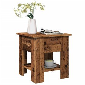 Mesa de centro madera ingeniería madera envejecida 40x40x42 cm en Mesas de centro | Comprar online en Foru.es