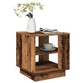 Mesa de centro madera ingeniería madera envejecida 40x40x43 cm en Mesas de centro | Comprar online en Foru.es