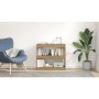 Estantería/divisor de espacios roble artisan 80x30x72 cm en Librerías y estanterías | Comprar online en Foru.es