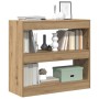 Estantería/divisor de espacios roble artisan 80x30x72 cm en Librerías y estanterías | Comprar online en Foru.es