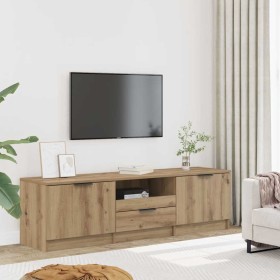 Mueble de TV roble artesanal 140x35x40 cm madera de ingeniería en Muebles TV | Comprar online en Foru.es