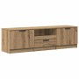 Mueble de TV roble artesanal 140x35x40 cm madera de ingeniería en Muebles TV | Comprar online en Foru.es