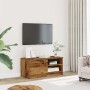 Mueble para TV madera contrachapada envejecida 80x35x36,5 cm en Muebles TV | Comprar online en Foru.es