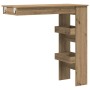 Mesa de bar de pared contrachapada roble artisan 102x45x103,5cm en Mesas de comedor | Comprar online en Foru.es