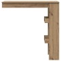 Mesa de bar de pared contrachapada roble artisan 102x45x103,5cm en Mesas de comedor | Comprar online en Foru.es