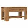 Mesa de centro madera de ingeniería roble artesanal 101x49x52cm en Mesas de centro | Comprar online en Foru.es