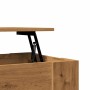 Mesa de centro madera de ingeniería roble artesanal 101x49x52cm en Mesas de centro | Comprar online en Foru.es