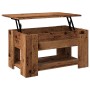 Mesa de centro madera de ingeniería madera antigua 79x49x41 cm en Mesas de centro | Comprar online en Foru.es