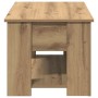Mesa de centro madera de ingeniería roble artesanal 79x49x41 cm en Mesas de centro | Comprar online en Foru.es