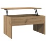 Mesa de centro madera ingeniería roble artisan 80x50,5x41,5 cm en Mesas de centro | Comprar online en Foru.es