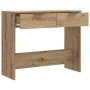 Mesa consola madera de ingeniería roble artesanal 90x36x75 cm en Mesas auxiliares | Comprar online en Foru.es