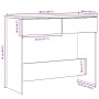 Mesa consola madera de ingeniería roble artesanal 90x36x75 cm en Mesas auxiliares | Comprar online en Foru.es