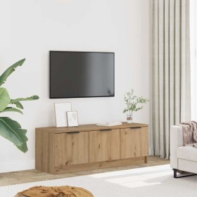 Mueble de TV madera contrachapada artisan roble 102x35x36,5 cm en Muebles TV | Comprar online en Foru.es