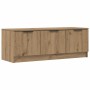 Mueble de TV madera contrachapada artisan roble 102x35x36,5 cm en Muebles TV | Comprar online en Foru.es