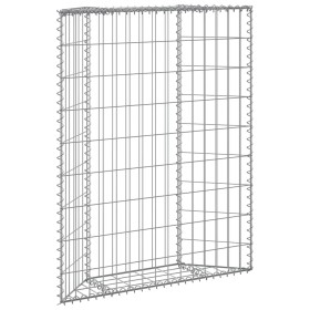 Arriate de gaviones de trapecio acero galvanizado 80x20x100 cm en Macetas y jardineras | Comprar online en Foru.es