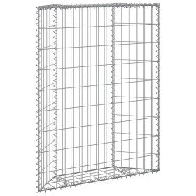 Arriate de gaviones de trapecio acero galvanizado 80x20x100 cm en Macetas y jardineras | Comprar online en Foru.es