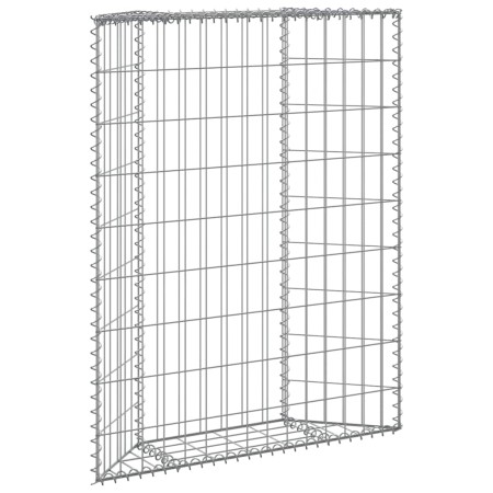 Arriate de gaviones de trapecio acero galvanizado 80x20x100 cm en Macetas y jardineras | Comprar online en Foru.es