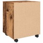 Archivador ruedas madera contrachapada madera vieja 45x38x54 cm en Armarios y almacenamiento | Comprar online en Foru.es