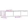 Armario de pared madera ingeniería roble artesano 102x30x20cm en Armarios y almacenamiento | Comprar online en Foru.es