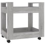 Carrito de escritorio contrachapada gris Sonoma 60x45x60 cm de vidaXL, Carros e islas - Ref: Foro24-816606, Precio: 44,69 €, ...