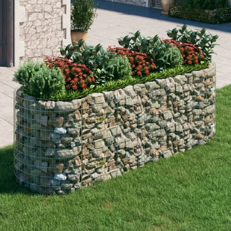 Arriate de gaviones de hierro galvanizado 300x100x100 cm de vidaXL, Maceteros y jardineras - Ref: Foro24-152046, Precio: 121,...